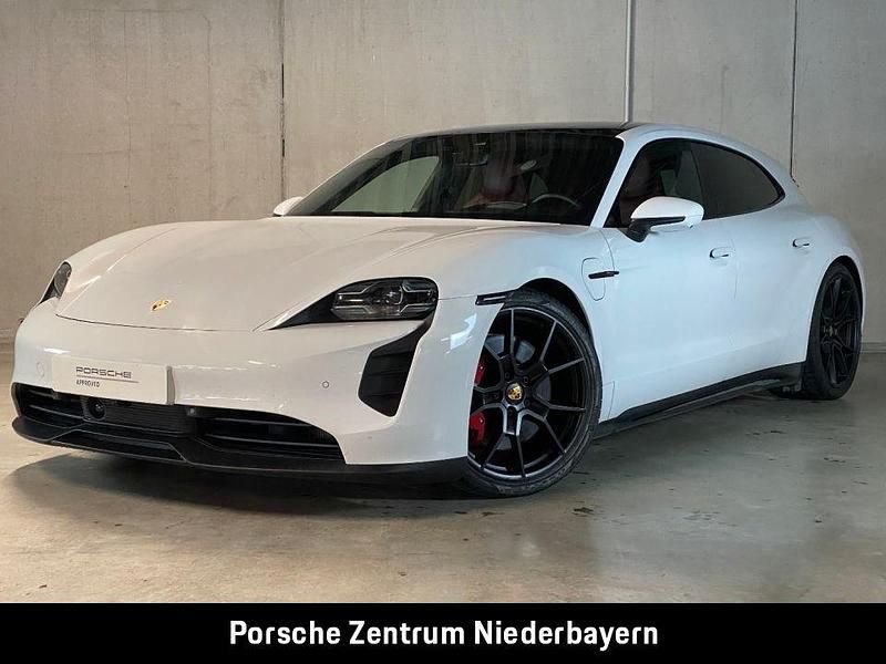Weiß Gebraucht 2023 Porsche Taycan GTS Sport Turismo Limousine | 89.900 € - Bild 1/4