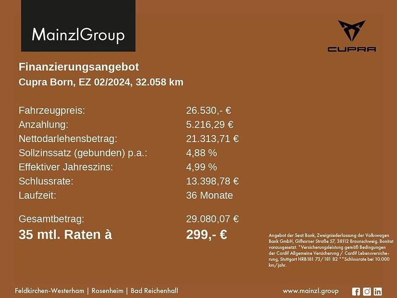Second-hand Cupra Born 150 kW (204 CP) 2024 Gri Hatchback