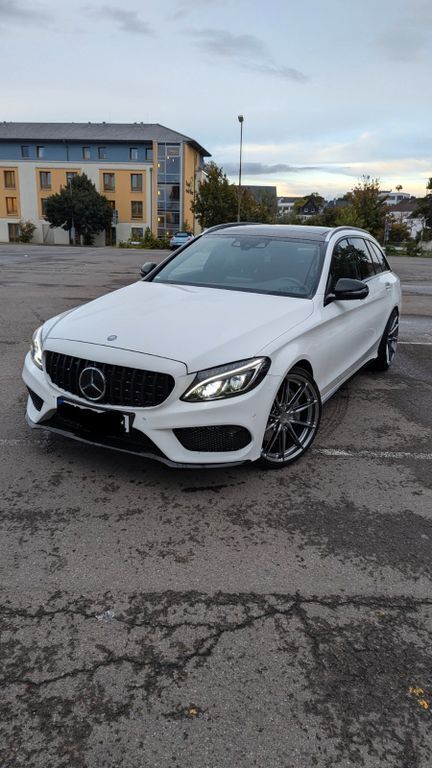 Weiß Gebraucht 2016 Mercedes C400 AMG line Kombi | 27.500 € (Fairer Preis) - Bild 1/4