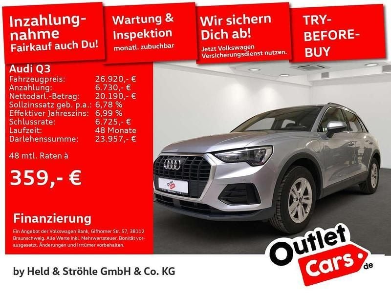 Florettsilber metallic Gebraucht 2022 Audi Q3 Business SUV | 26.920 € (Superpreis) - Bild 1/3