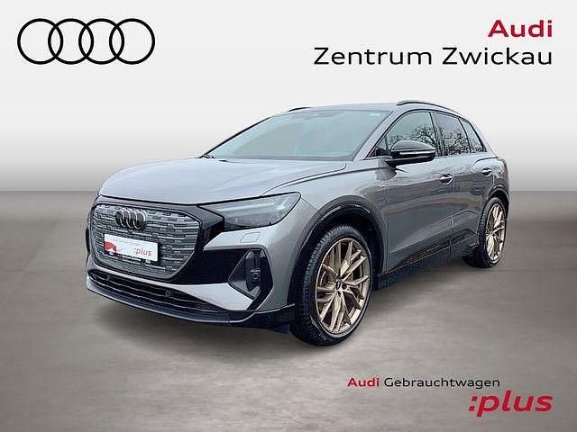 Taifungrau metallic Gebraucht 2021 Audi Q4 e-tron Edition .1 SUV | 34.990 € (Fairer Preis) - Bild 1/4