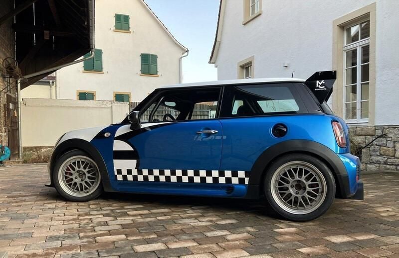 Blau Gebraucht 2008 Mini John Cooper Works Challenge Kleinwagen | 16.499 € (Superpreis) - Bild 1/4