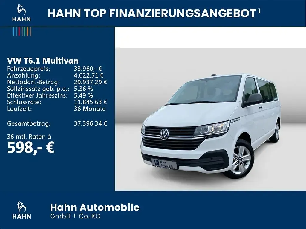 Gebraucht VW Multivan Family 150 PS (110 kW) 2020 Weiß Van / Kleinbus