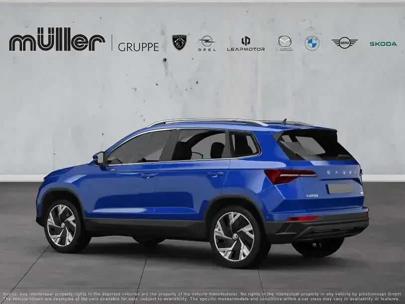 Gebraucht Skoda Karoq Clever 110 PS (80 kW) 2022 Blau SUV