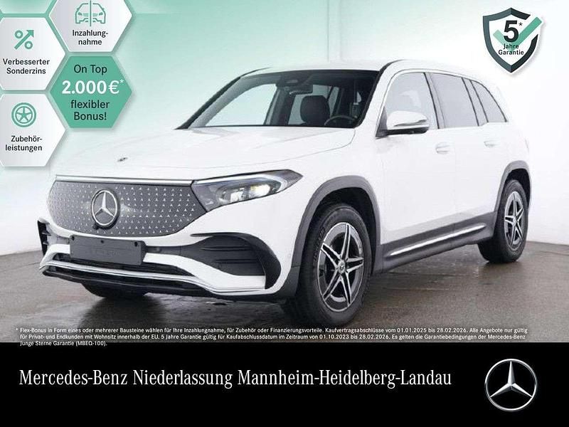 Polarweiß Gebraucht 2024 Mercedes EQB300 AMG Line Premium Plus SUV | 38.990 € (Fairer Preis) - Bild 1/3