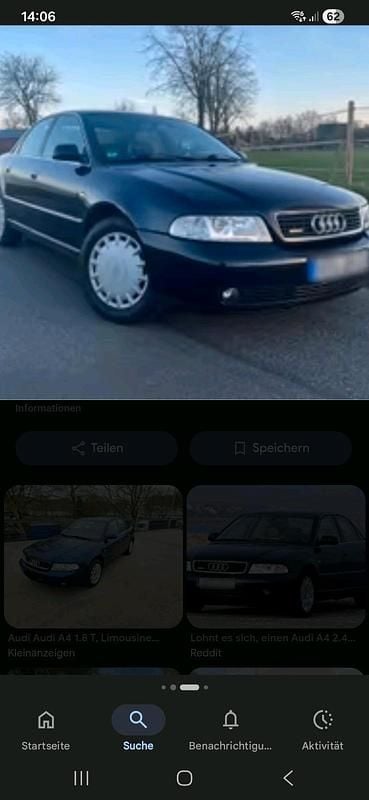 Gebraucht Audi A4 101 PS (74 kW) 1999 Blau Limousine