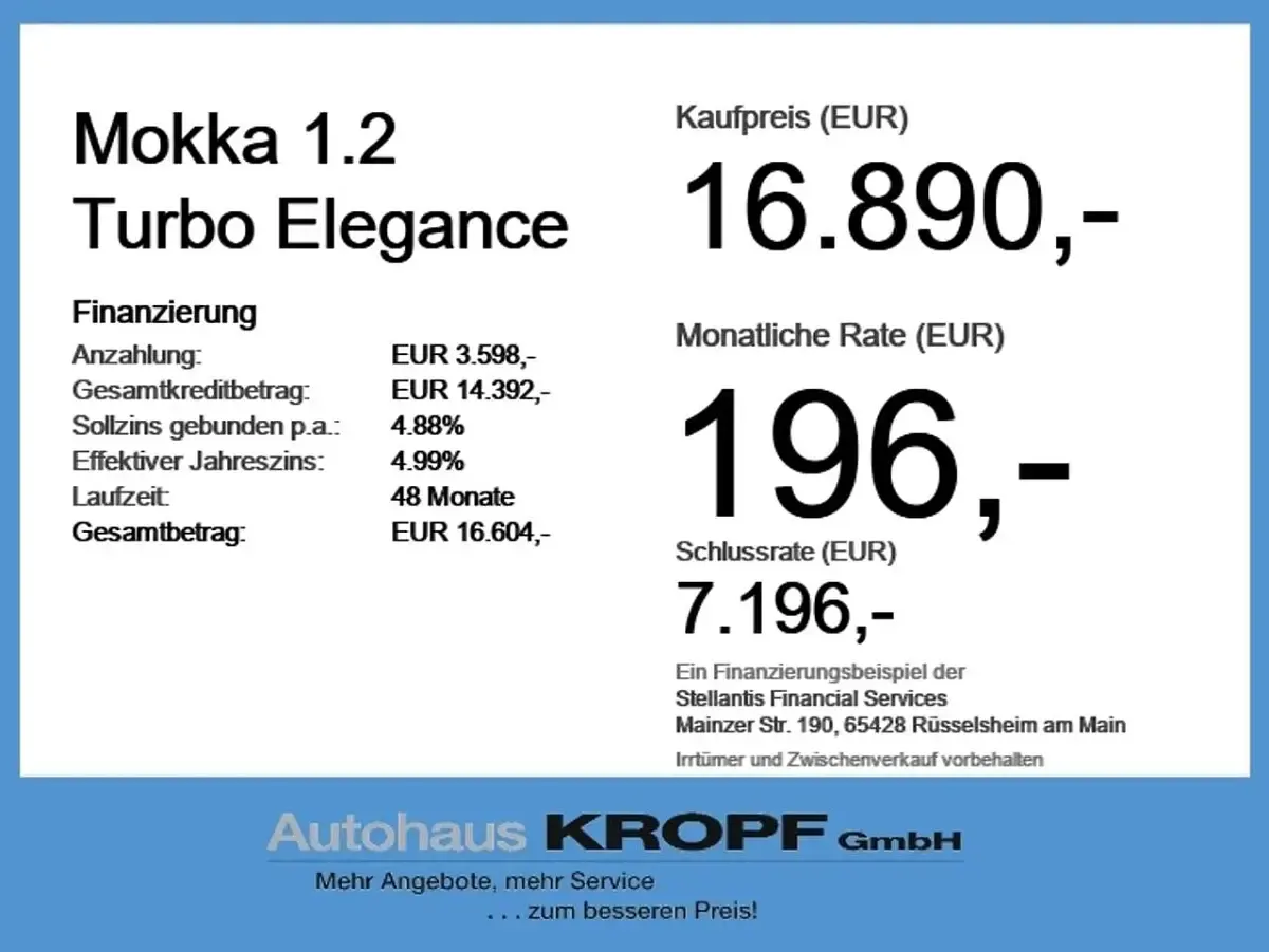 Usata Opel Mokka Elegance 101 CV (74 kW) 2024 Bianco SUV