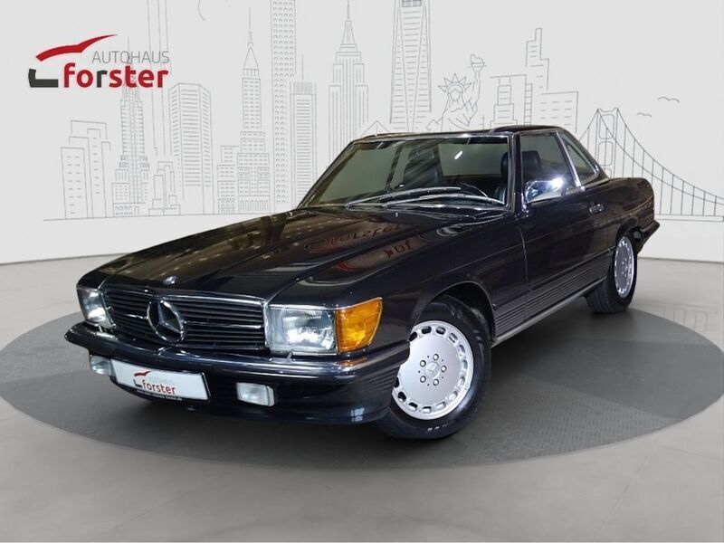 Blauschwarz Gebraucht 1989 Mercedes SL300 Cabrio | 125.000 € - Bild 1/4