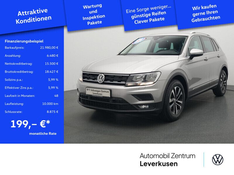 Grau / tungsten silber (metallic) Gebraucht 2020 VW Tiguan Comfortline SUV | 21.980 € (Superpreis) - Bild 1/4