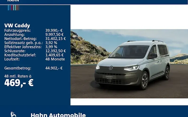 Neu VW Caddy PanAmericana 116 PS (85 kW) 2026 Oyster silver metallic Van / Kleinbus