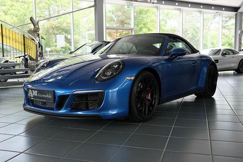 Saphirblau Gebraucht 2018 Porsche 911 Carrera 4 GTS Cabrio | 124.800 € (Guter Preis) - Bild 1/4