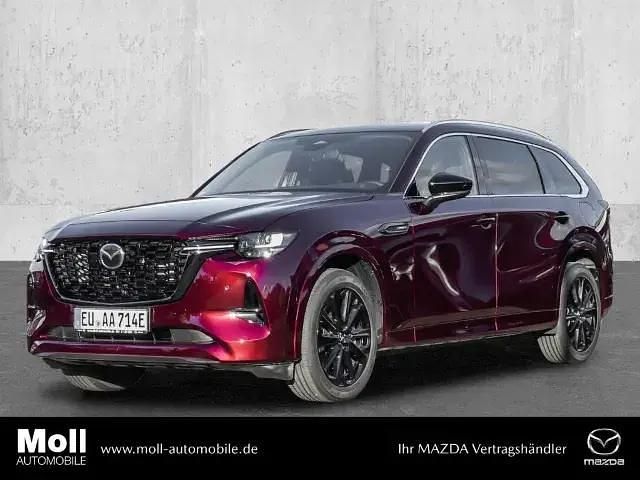 Rot Gebraucht 2024 Mazda CX-80 Homura-Line SUV | 50.980 € (Fairer Preis) - Bild 1/4