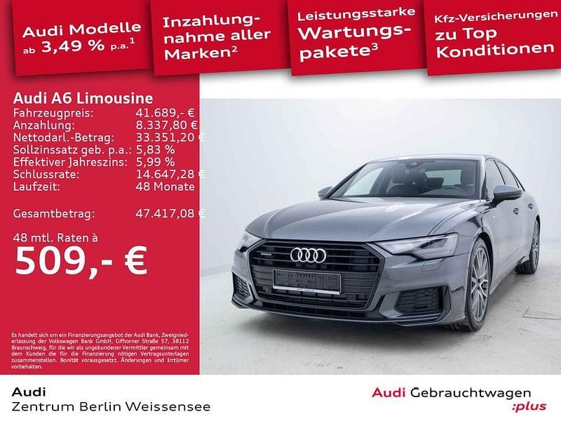 Daytonagrau perleffekt Gebraucht 2023 Audi A6 S-Line Limousine | 41.689 € (Fairer Preis) - Bild 1/4