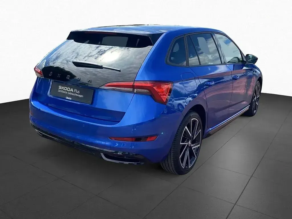 Gebraucht Skoda Scala Monte Carlo 110 PS (80 kW) 2021 Raceblau metallic Kleinwagen