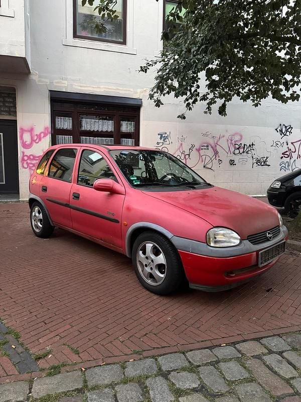 Rot Gebraucht 2000 Opel Corsa Kleinwagen | 450 € (Superpreis) - Bild 1/4