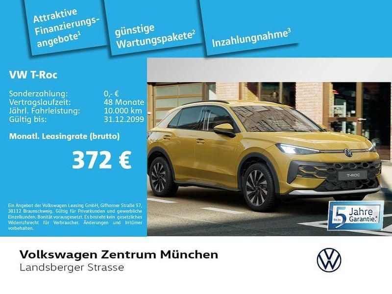 Gelb Gebraucht 2026 VW T-Roc Life SUV | 30.980 € (Guter Preis) - Bild 1/2