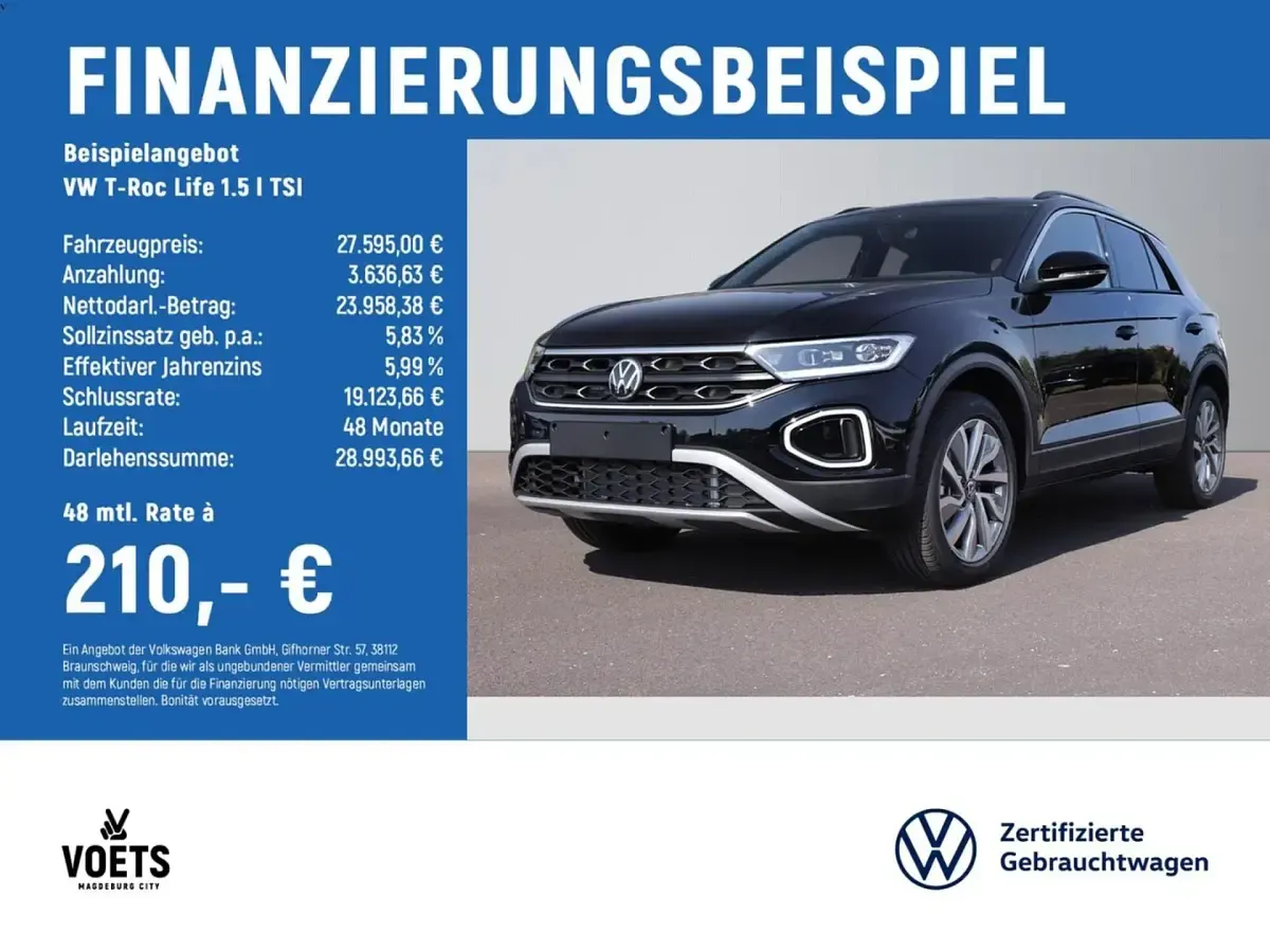 Gebraucht VW T-Roc Goal 150 PS (110 kW) 2024 SUV