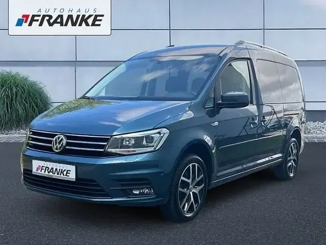 Gebraucht VW Caddy Life 150 PS (110 kW) 2019 Bamubsgarden green metallic Van / Kleinbus