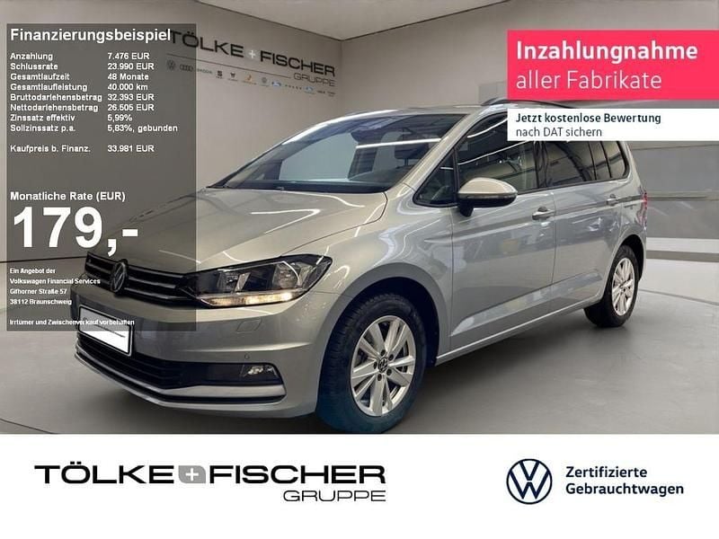 Silber Gebraucht 2024 VW Touran Comfortline Van / Kleinbus | 33.729 € (Fairer Preis) - Bild 1/4