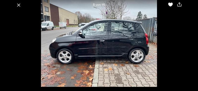 Gebraucht Kia Picanto 69 PS (50 kW) 2010 Schwarz Kleinwagen