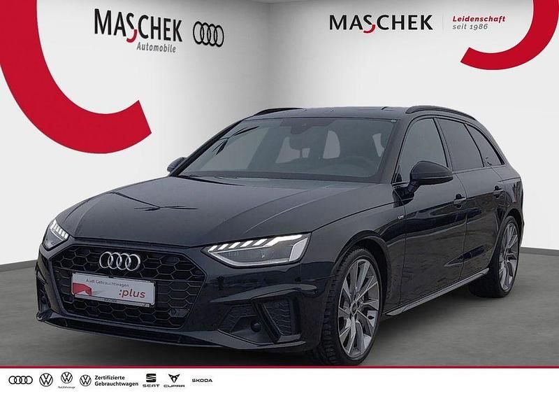 Mythosschwarz metallic Gebraucht 2022 Audi A4 S-Line Kombi | 32.440 € (Guter Preis) - Bild 1/4