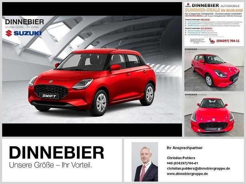 Rot (metallic) Neu 2025 Suzuki Swift Club Kleinwagen | 18.389 € - Bild 1/2