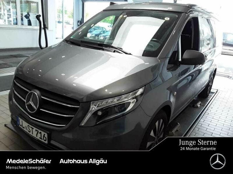 Selenitgrau (metallic) Gebraucht 2021 Mercedes V250 Marco Polo Van / Kleinbus | 49.850 € (Superpreis) - Bild 1/4