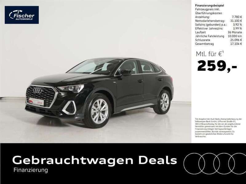 Schwarz Gebraucht 2024 Audi Q3 Sportback S-Line SUV | 38.880 € (Guter Preis) - Bild 1/4