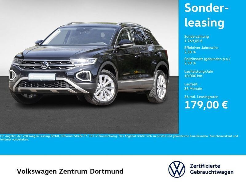 Schwarz Gebraucht 2024 VW T-Roc Style SUV | 27.707 € (Fairer Preis) - Bild 1/4