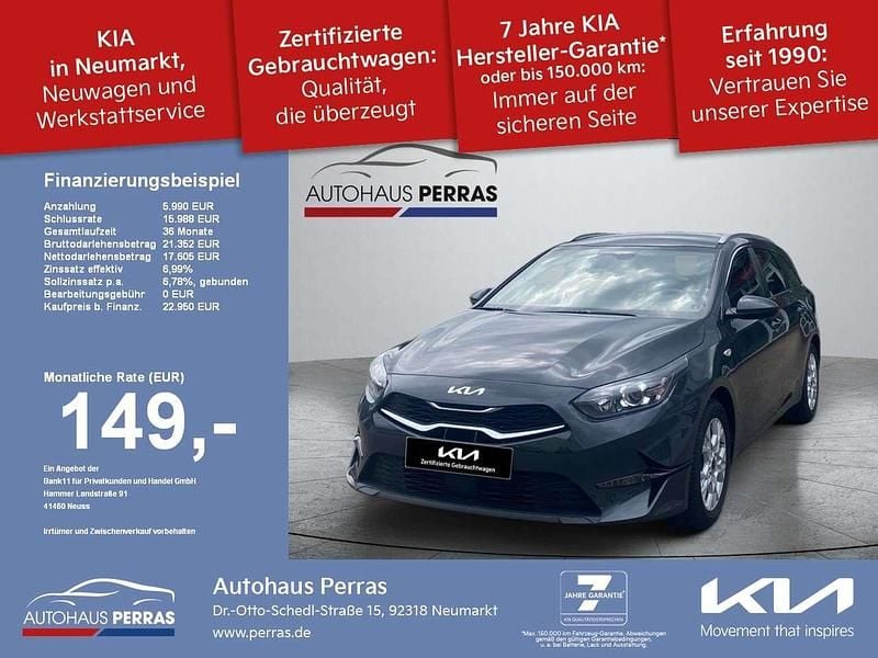 Dark penta (metallic) Gebraucht 2024 Kia Ceed Sportswagon Vision Kombi | 22.950 € (Superpreis) - Bild 1/4