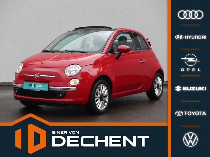 Rot Gebraucht 2015 Fiat 500 Lounge Cabrio | 9.780 € (Fairer Preis) - Bild 1/4
