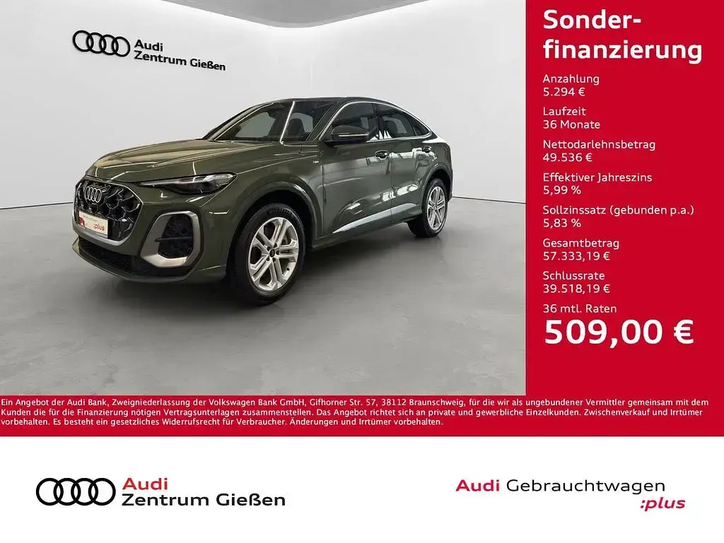 Gebraucht Audi Q5 Sportback S-Line 204 PS (150 kW) 2026 Grün SUV
