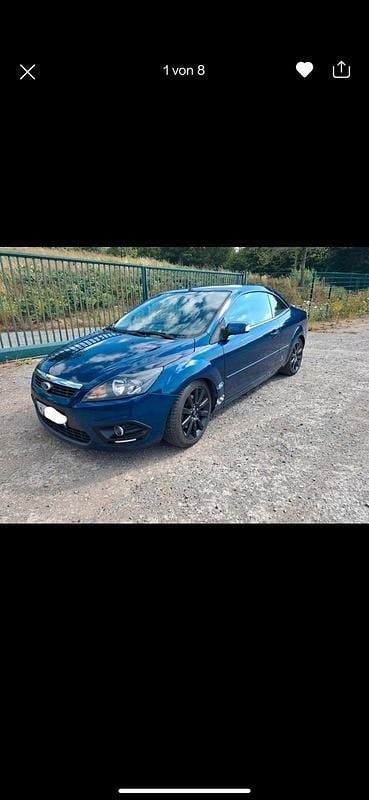 Blau Gebraucht 2008 Ford Focus Cabriolet Cabrio | 3.000 € - Bild 1/4