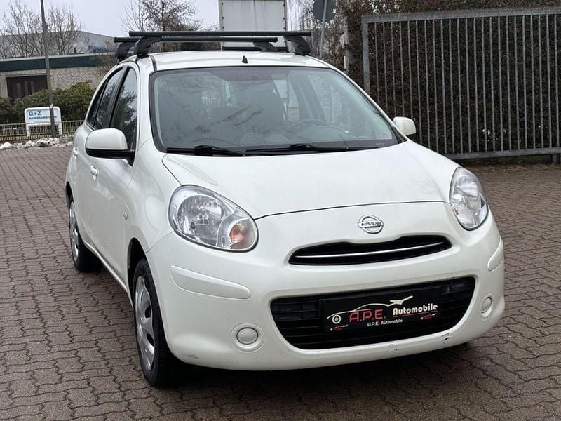 Weiß Gebraucht 2013 Nissan Micra Acenta Limousine | 4.799 € (Fairer Preis) - Bild 1/4