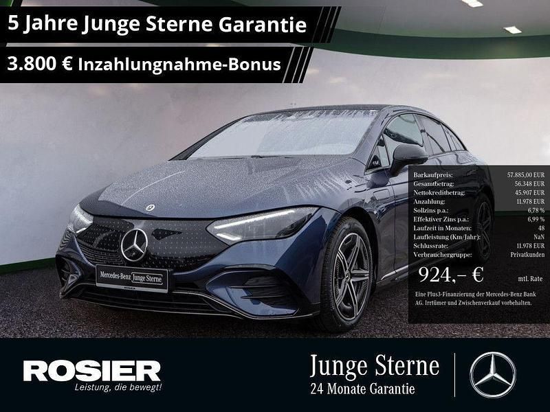 Blau / sodalithblau Gebraucht 2024 Mercedes EQE500 Premium Limousine | 64.890 € (Teuer) - Bild 1/4