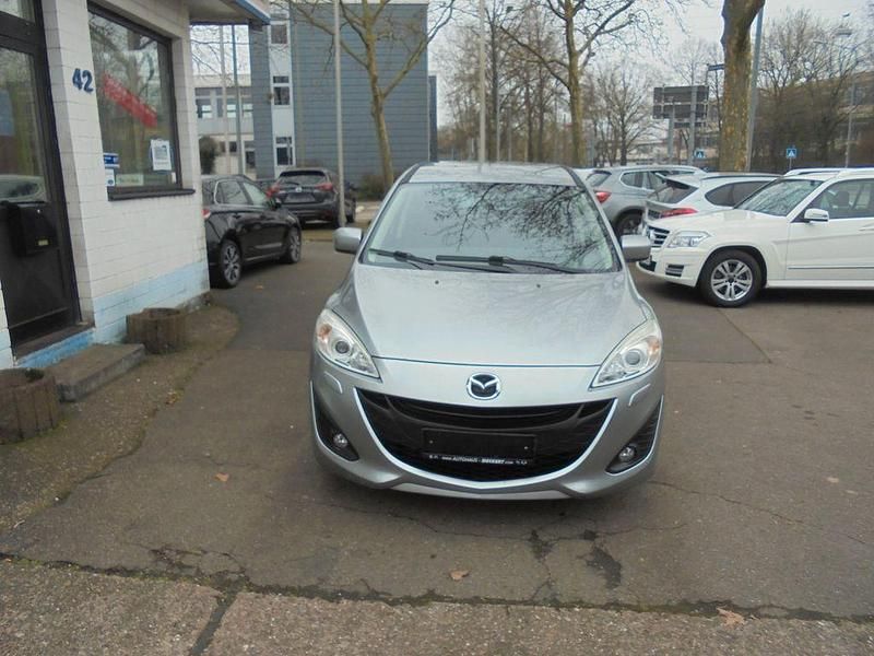 Gebraucht Mazda 5 Center-Line 150 PS (110 kW) 2012 Silber Van / Kleinbus