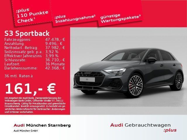 Daytonagrau perleffekt Gebraucht 2024 Audi S3 Ambiente Limousine | 51.876 € (Teuer) - Bild 1/2