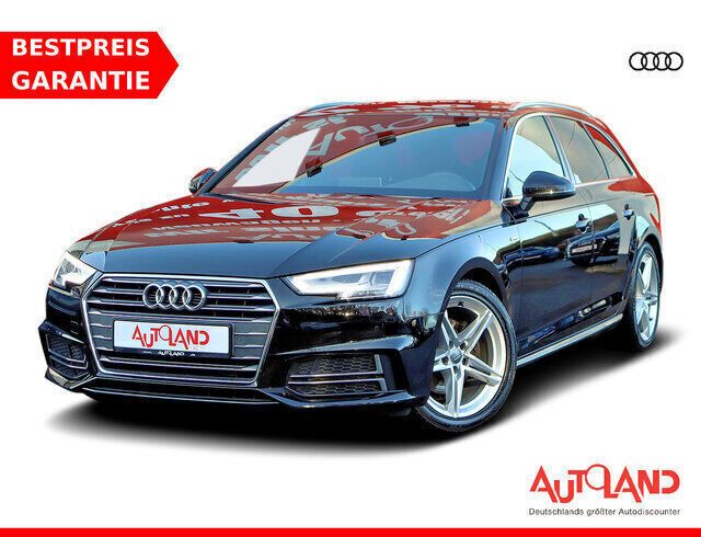 Brillantschwarz metallic (metallic) Gebraucht 2018 Audi A4 S-Line Kombi | 26.490 € (Teuer) - Bild 1/4