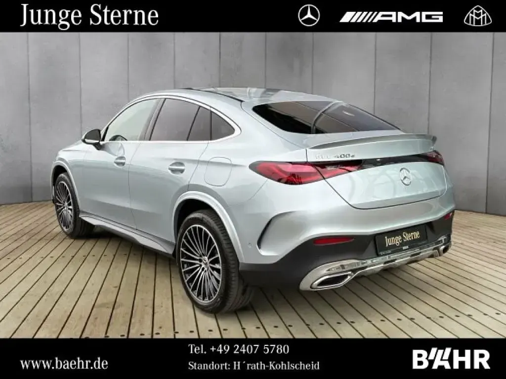 Brugt Mercedes GLC400d 252 HK (185 kW) 2025 Sølv Coupe