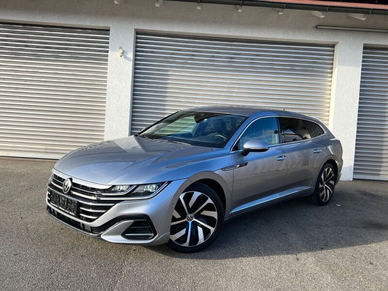 Pyritsilber metallic Gebraucht 2021 VW Arteon R-line Kombi | 21.900 € - Bild 1/4