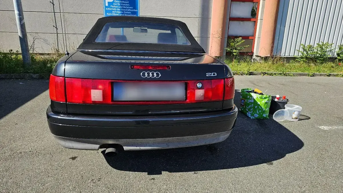 Gebraucht Audi Cabriolet 116 PS (85 kW) 1996 Schwarz Cabrio