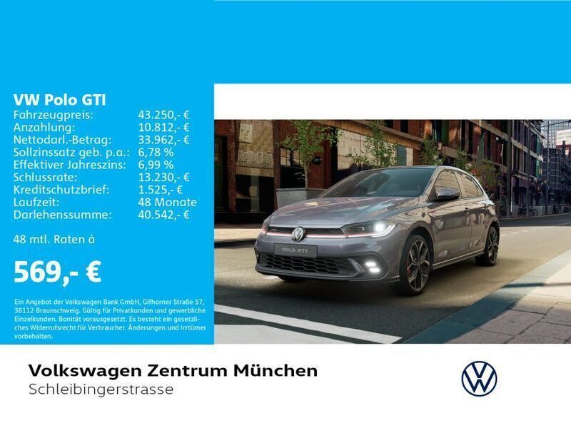 Grau Neu 2025 VW Polo GTI Limousine | 43.250 € - Bild 1/3