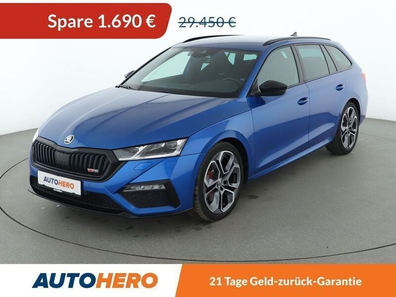 Blau Gebraucht 2021 Skoda Octavia RS Limousine | 27.760 € (Guter Preis) - Bild 1/3