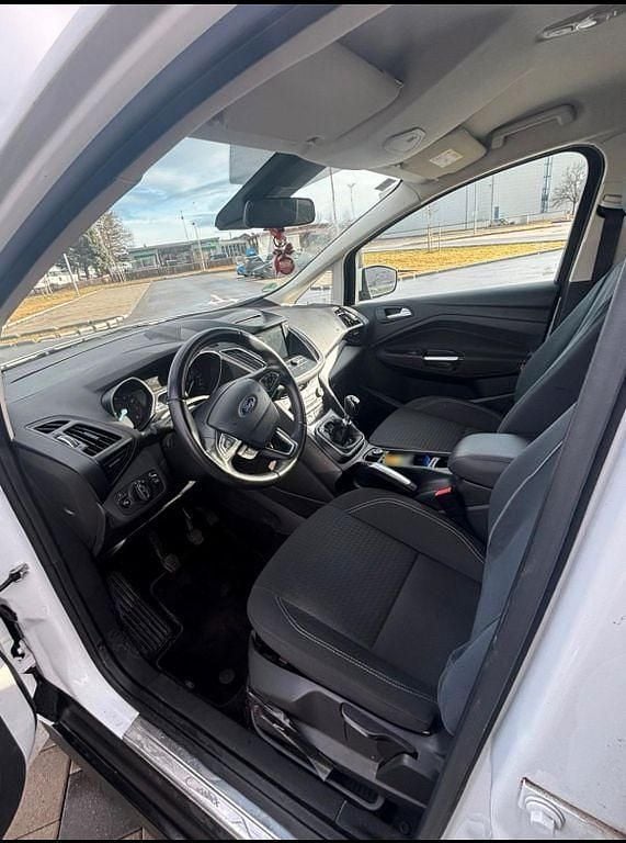 Gebraucht Ford C-MAX Titanium 125 PS (91 kW) 2017 Weiß Van / Kleinbus