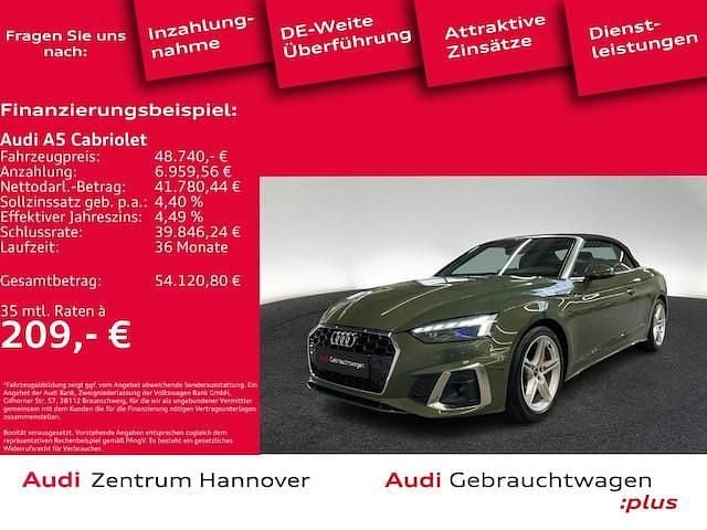 Gebraucht 2024 Audi A5 S-Line Cabrio | 48.740 € (Superpreis) - Bild 1/4