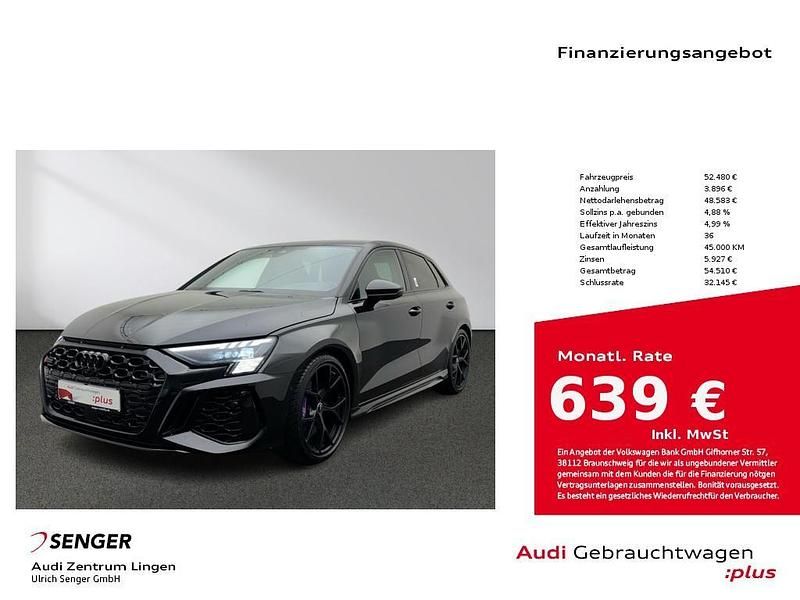 Gebraucht Audi RS3 Sport 400 PS (294 kW) 2021 Mythosschwarz Limousine
