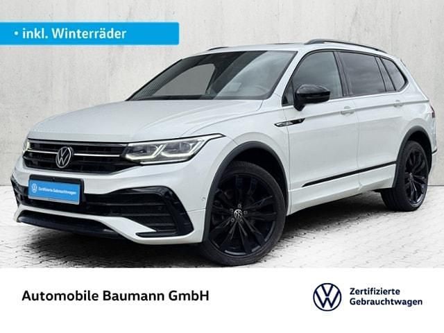 Oryxweiß perlmutteffekt Gebraucht 2022 VW Tiguan Allspace R-line SUV | 40.750 € (Etwas zu teuer) - Bild 1/4
