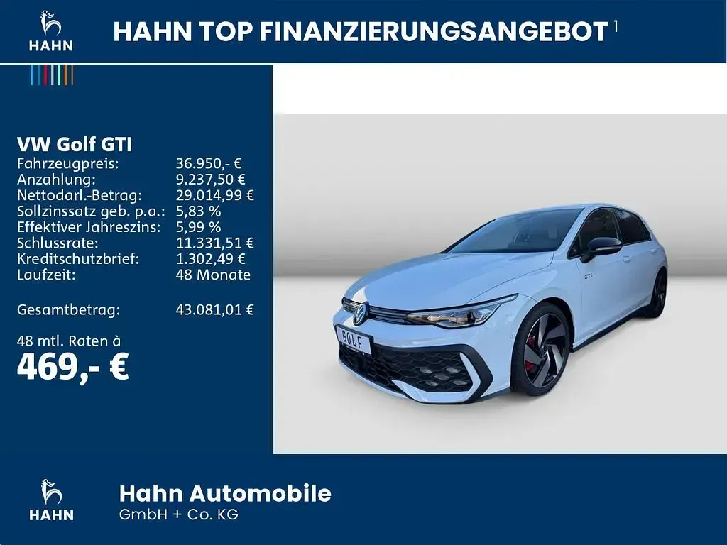 Gebraucht VW Golf VIII GTI 265 PS (194 kW) 2026 Pure white Limousine