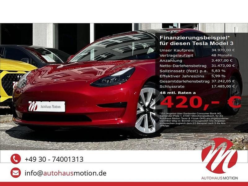 Gebraucht Tesla Model 3 Standard Range 208 kW (283 PS) 2022 Rot Limousine