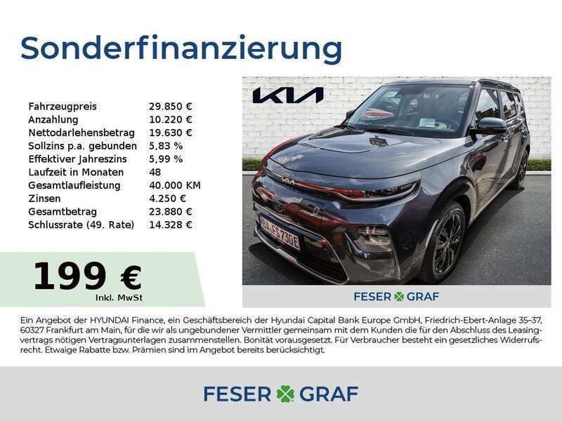 Gravitygrau Gebraucht 2023 Kia Soul EV Inspiration SUV | 29.850 € (Guter Preis) - Bild 1/4